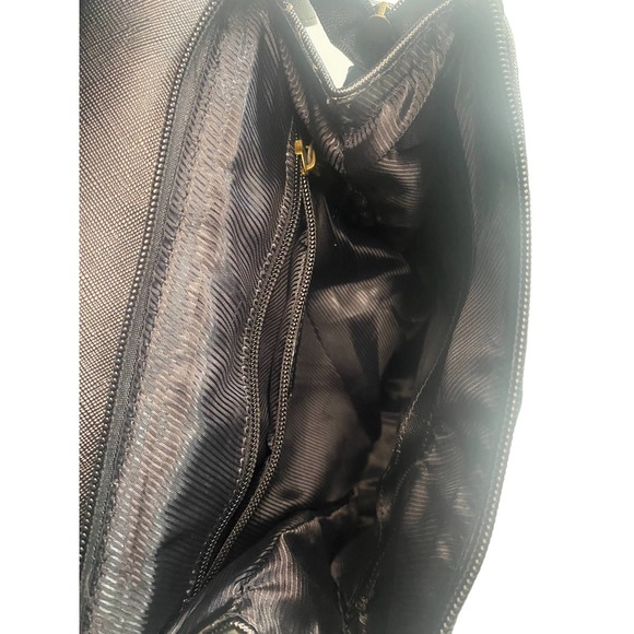 Mona B Black Vegan Leather Backpack Purse - Picture 4 of 7